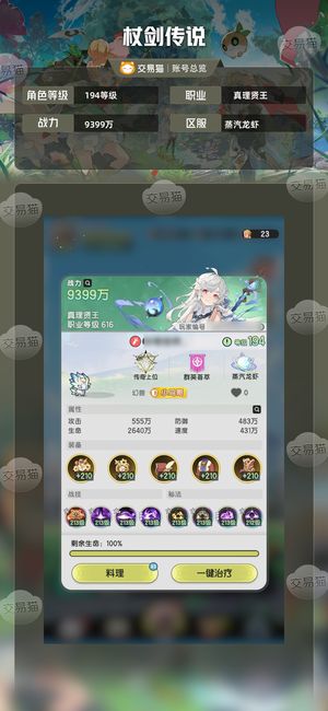 杖剑传说【194级真理贤王】6转暗牧到手即玩