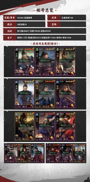 率土之滨前三高红动皮80多材料