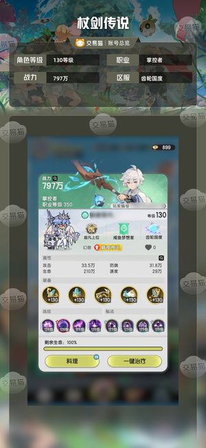 杖剑传说【130级 】自用贤者号，主要技能基本全彩