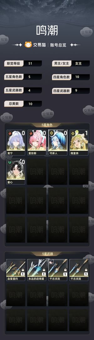 鸣潮【51级】 01小爱还有莫宁守岸人