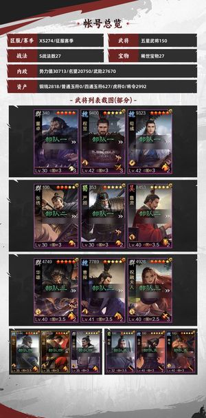 率土之滨八卦主城皮，绝版全，有百战正始