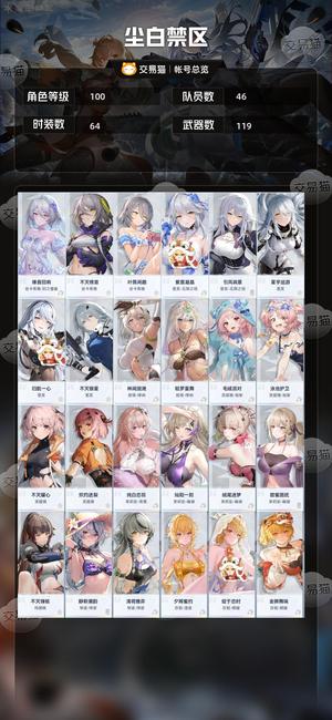 尘白禁区【100级】虚拟成品号