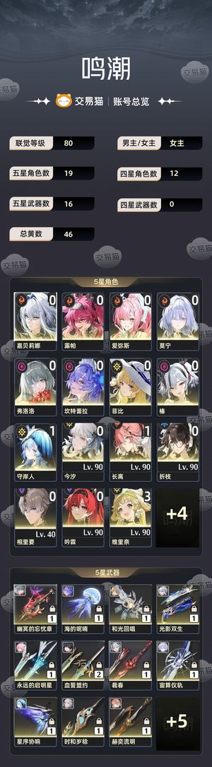 鸣潮【80级】 开服小登，