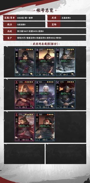 率土之滨新区4千虎符