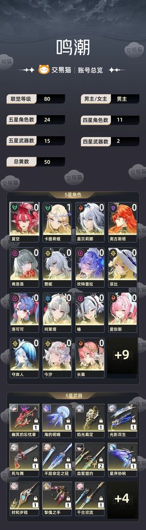 鸣潮【80级】 成品养成号