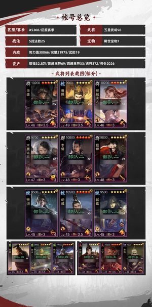 率土之滨主城五队高性价比，已进备战