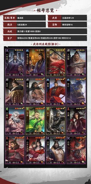 率土之滨满红张机刘备前三30+