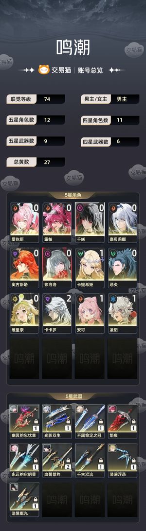 鸣潮【74级】 1111111默认标题