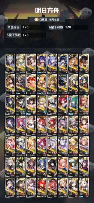 明日方舟【120级】 全联动出号