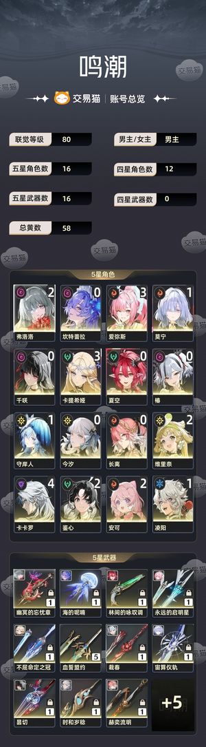 鸣潮【80级】 弗洛洛卡提爱弥斯