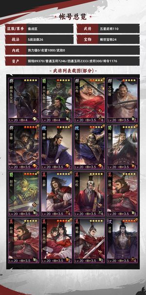 率土之滨主城五队，高红试师，