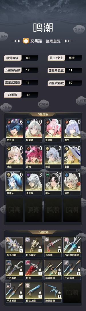 鸣潮【80级】 上班忙完不了了