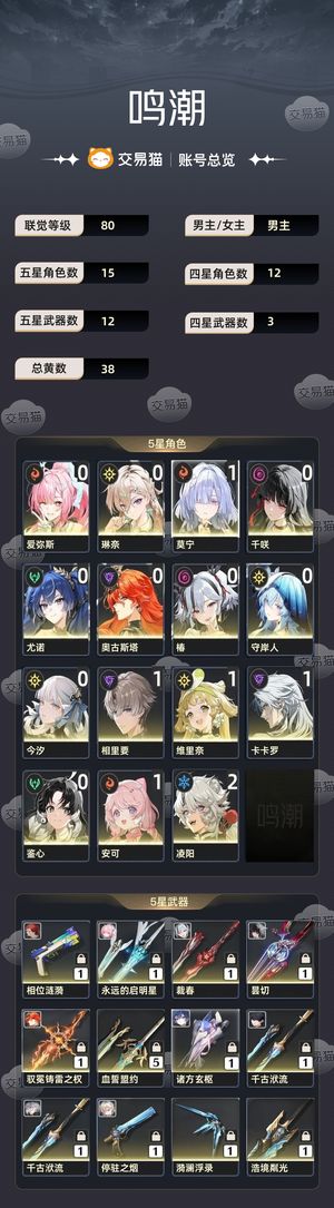 鸣潮【80级】 还有一万六星声