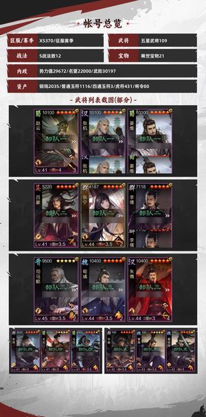 率土之滨主五六十红