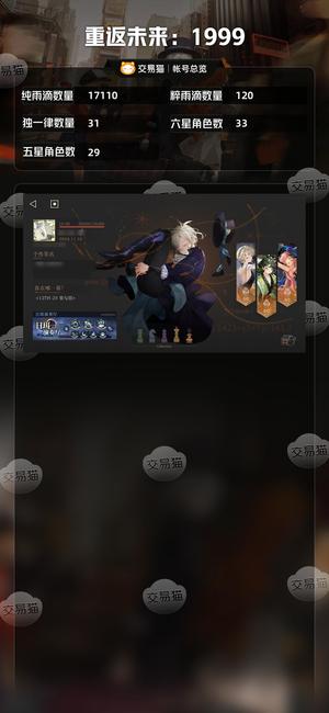 重返未来：1999【33六星角色】 余晖队，薪血队，启示队齐全