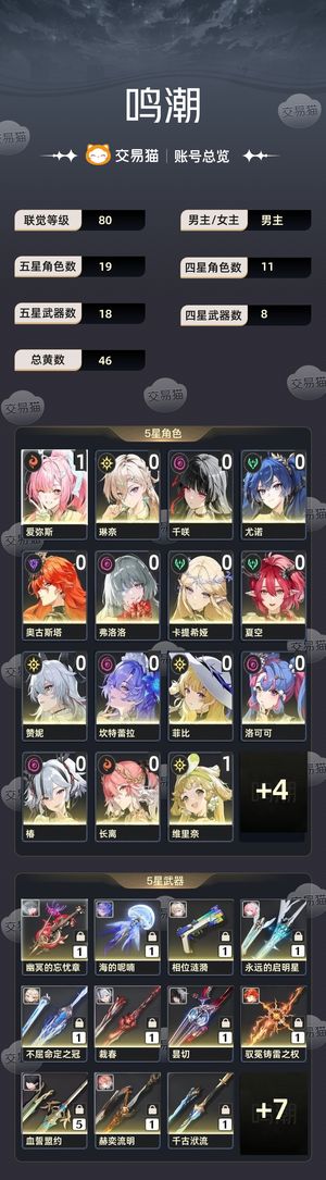 鸣潮【80级】 鸣潮80级号退游