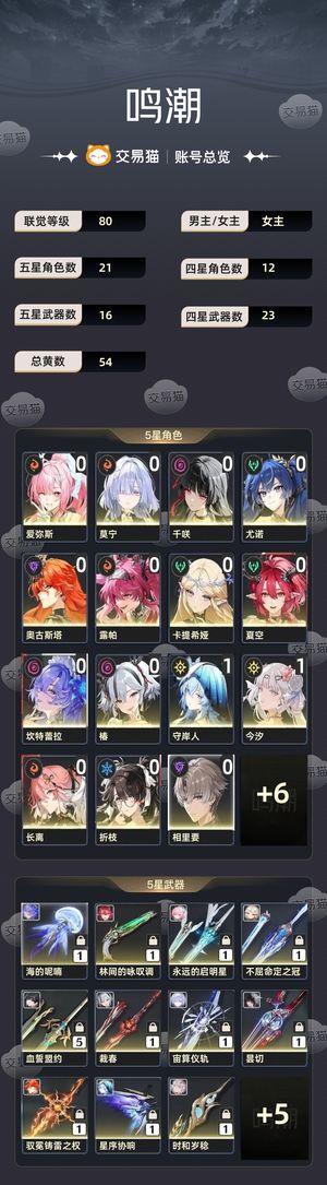 鸣潮【80级】 目前大保底 