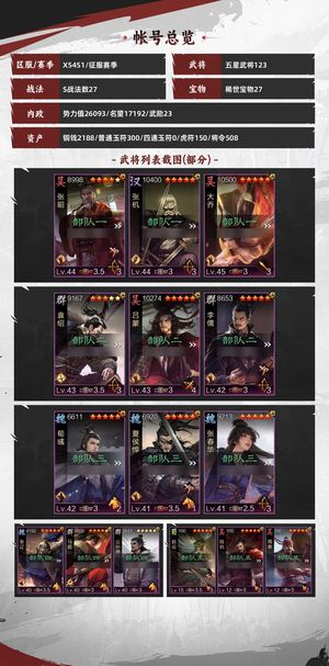 率土之滨高风尚主五六十多红27宝物