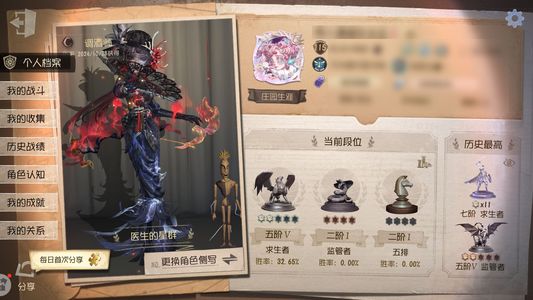 第五人格【115级】 华渠丨医生大情 急出