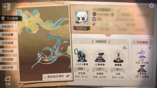 第五人格【34级】寒香舞惊鸿