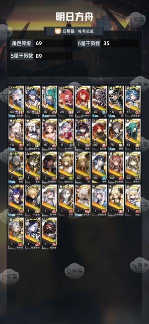 明日方舟【69级】 令斩业星熊丰川祥子酒神
