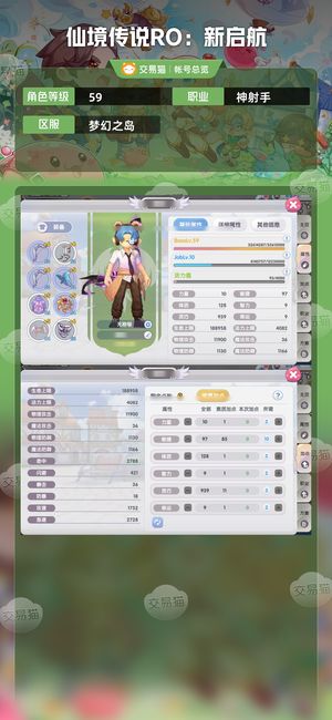 仙境传说RO：新启航【59级神射手】影5附魔10射手大中体洗好