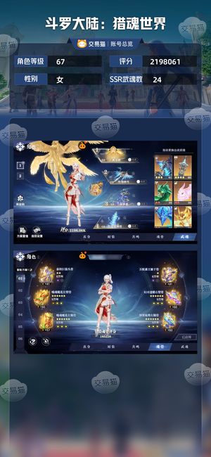 斗罗大陆：猎魂世界【67级】红四神赐天使、超值超低价自己看