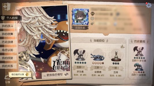 第五人格【44级】skull孤狼李天辰古董电竞