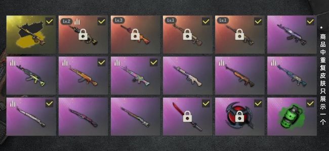 绝地求生（PUBG）生存等级656 名誉等级4 成长武器3 究极1 载具11 枪皮168 三车多种升级成长武器