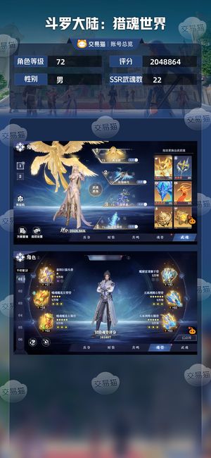 斗罗大陆：猎魂世界【72级】红四天使红三白虎都有神赐魂环