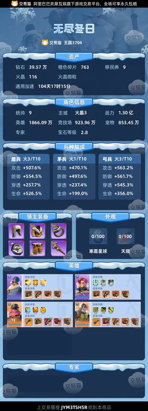 无尽冬日【统帅9级】 统9车身号