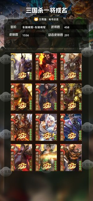 三国杀一将成名（三国杀十周年）【车骑将军-车骑将军】458将武陆逊武关羽双武庙