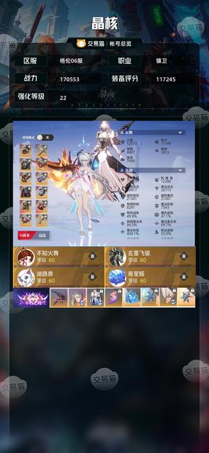 晶核【战力170553】 无损230高战细节拉满堪比24