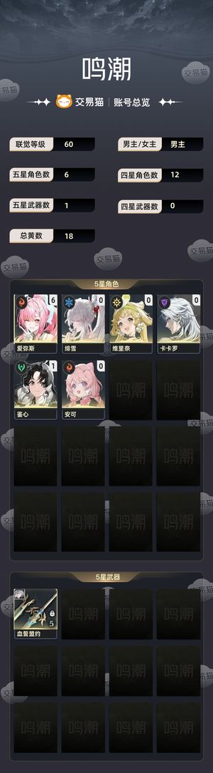 鸣潮【60级】 60爱弥斯01绯雪