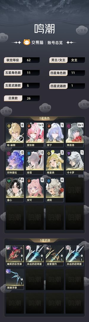鸣潮【62级】 1十2小爱