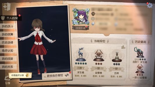 第五人格【14级】 渔女限定KFC 福尔摩斯
