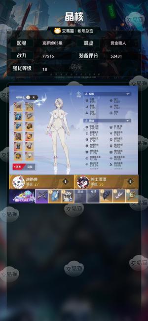 晶核【战力77516】 18武器其他15