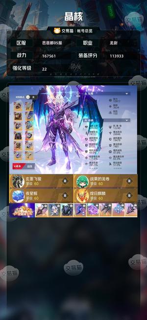 晶核【战力167561】 五一套新天空齐，细节看战力