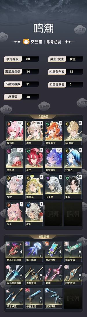 鸣潮【80级】 31弗洛洛资源大部分都在