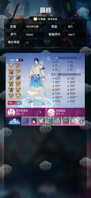 晶核【战力56685】 回归满级鬼刃