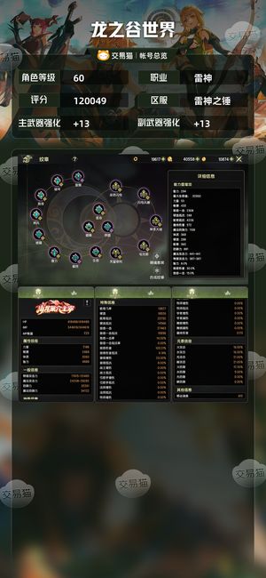 龙之谷世界【60级雷神】12万战无双101爆