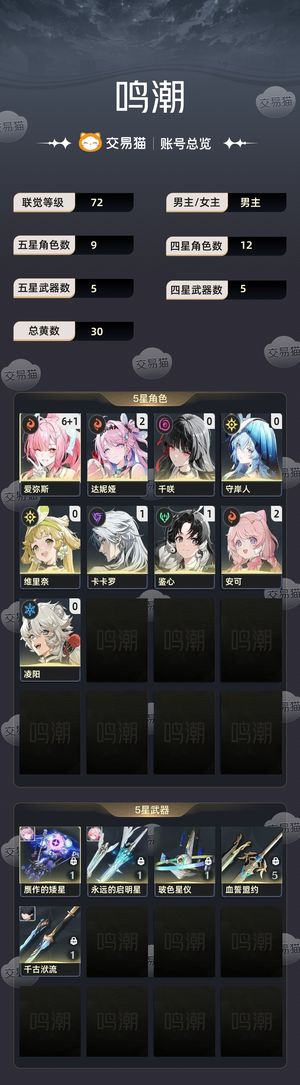 鸣潮【72级】 6 1爱弥斯满链聚爆队