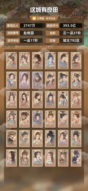 这城有良田【最强五人2747万】最便宜2747万，还有金钞