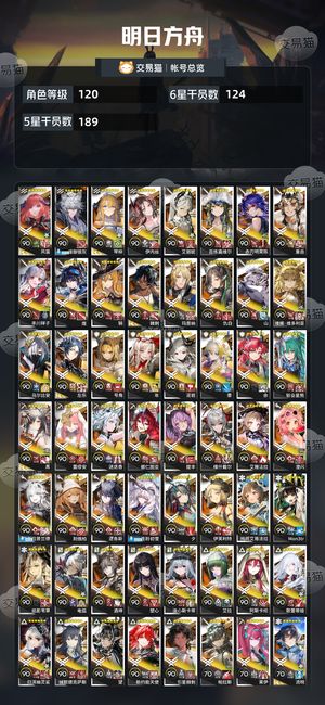 明日方舟【120级】 406图鉴195皮肤
