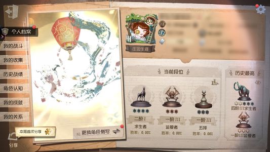 第五人格【13级】 惊鸿弄影，富江，猎龙者，女大公