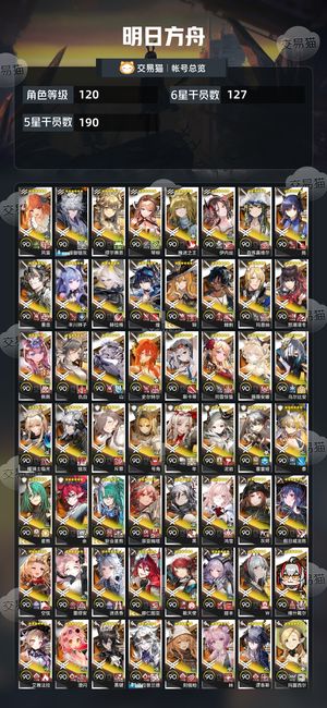 明日方舟【120级】 全主题全场景全联动11张名片