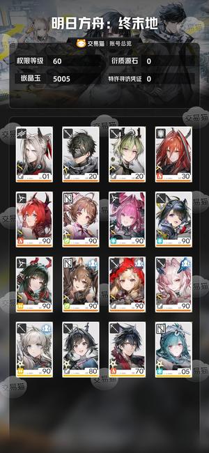 明日方舟：终末地【60级】 全限定全专武