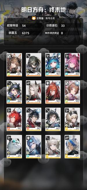 明日方舟：终末地【54级】 退坑了，火队拉满+冰队齐整