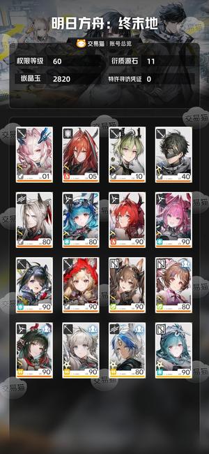 明日方舟：终末地【60级】 全角色一堆好武器