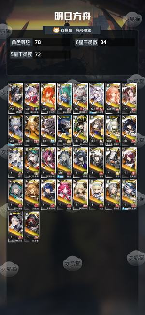 明日方舟【78级】 超大杯挺多的，有凯尔希皮肤